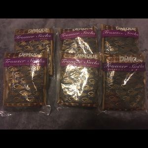 6 packages (contain 2 pr ea) Opaque Trouser Socks